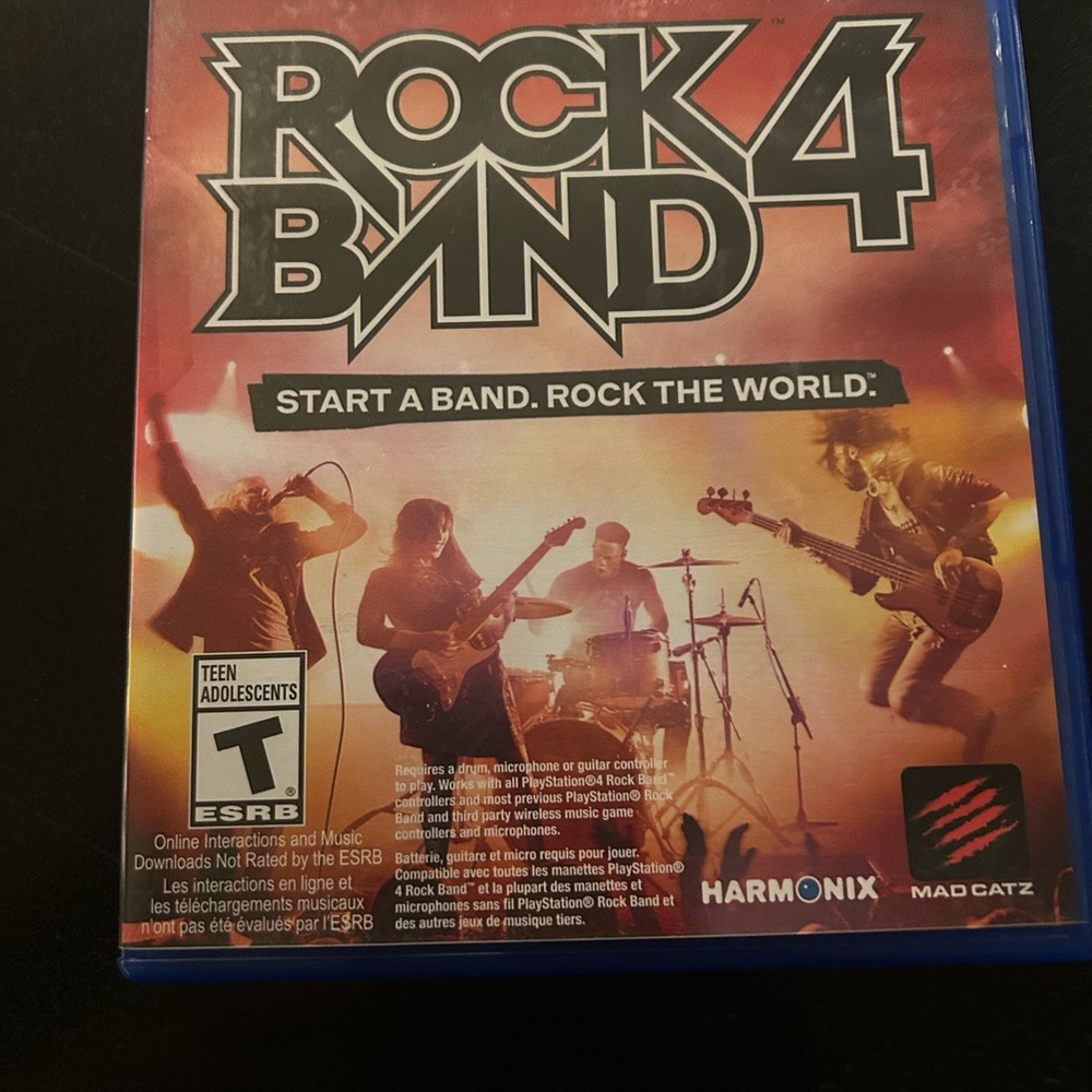 Rock Band 4 Video Game - Blue Case